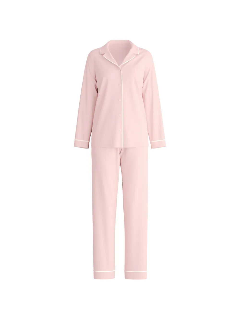 CALIDA Night Lovers piping-detail button-front pyjamas - Rosa