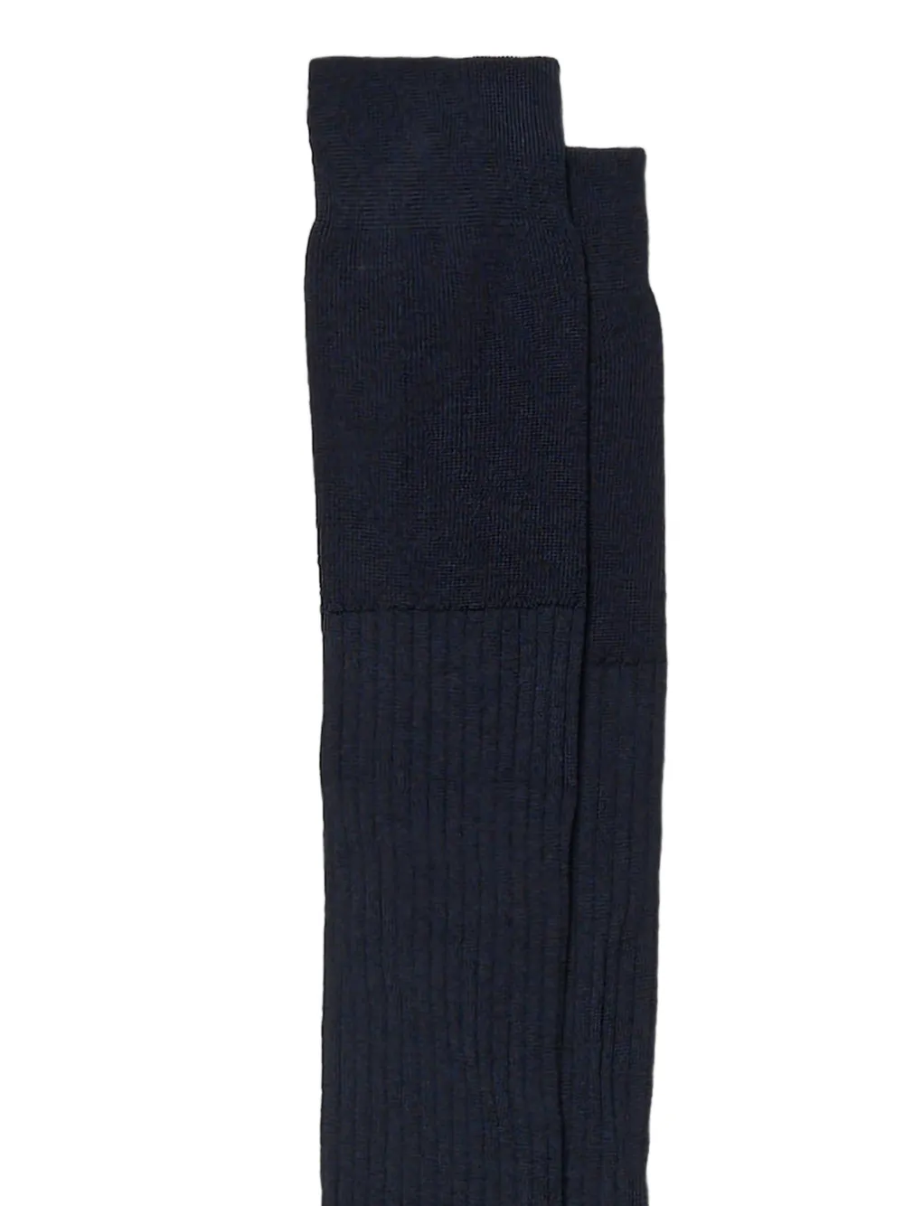 Peserico Ribgebreide sokken Blauw