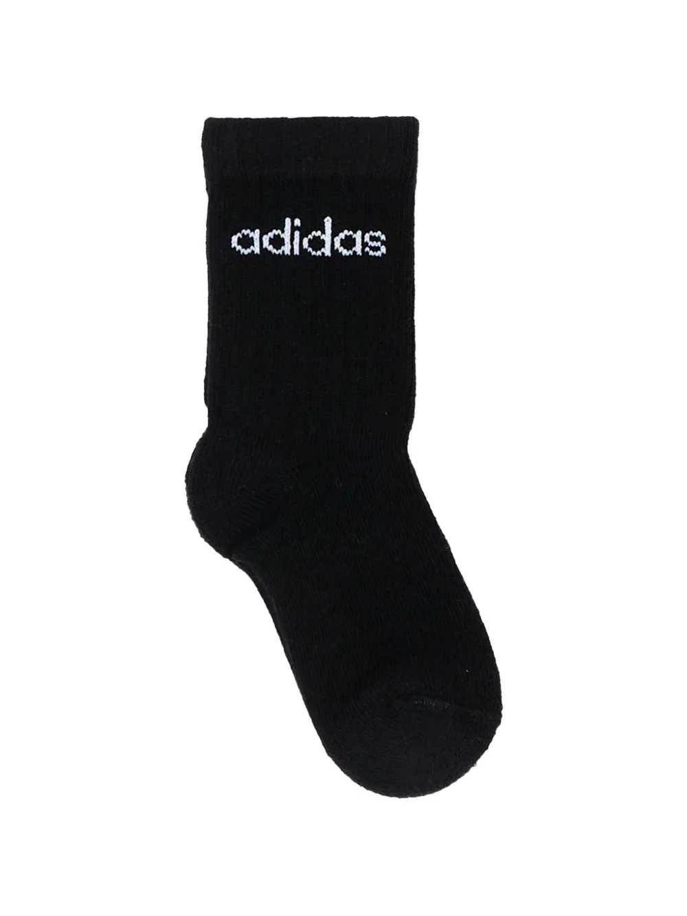 adidas Kids Drie paar sokken met geborduurd logo Zwart