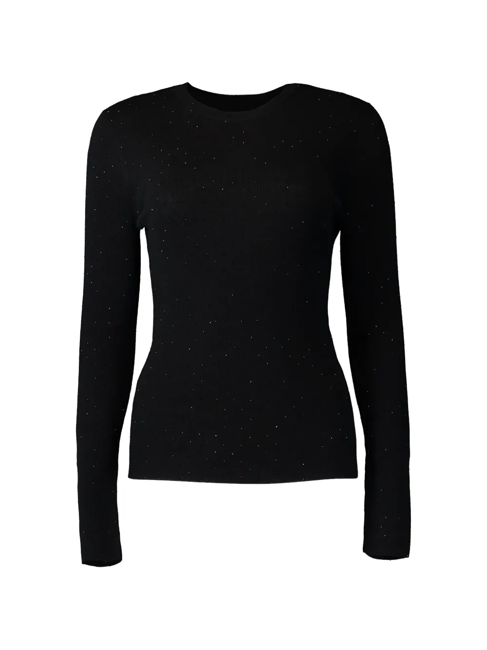 Michael Kors Collection crystal-embellished long-sleeve t-shirt - Nero