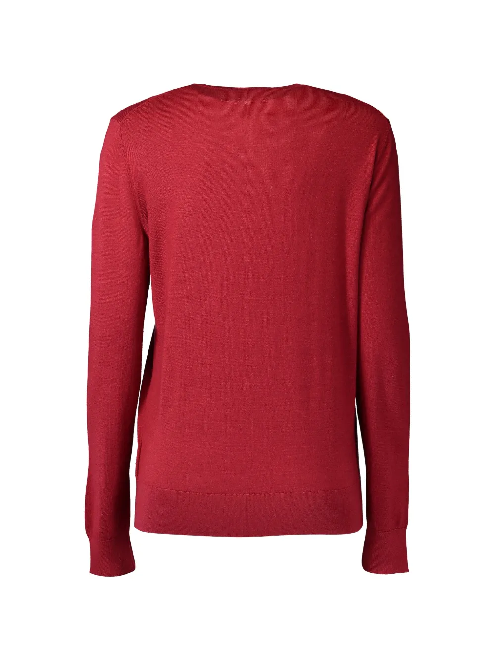 Michael Kors Collection Crew-neck Long-sleeve Sweater in Red, view 2