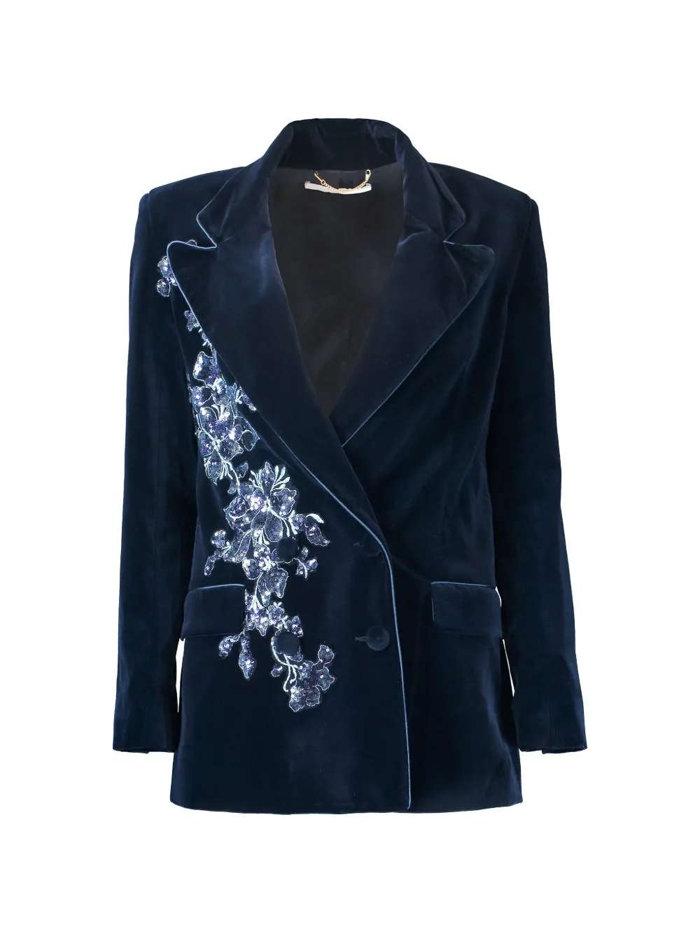 Borgo De Nor Quinn sequin-embellished velvet blazer