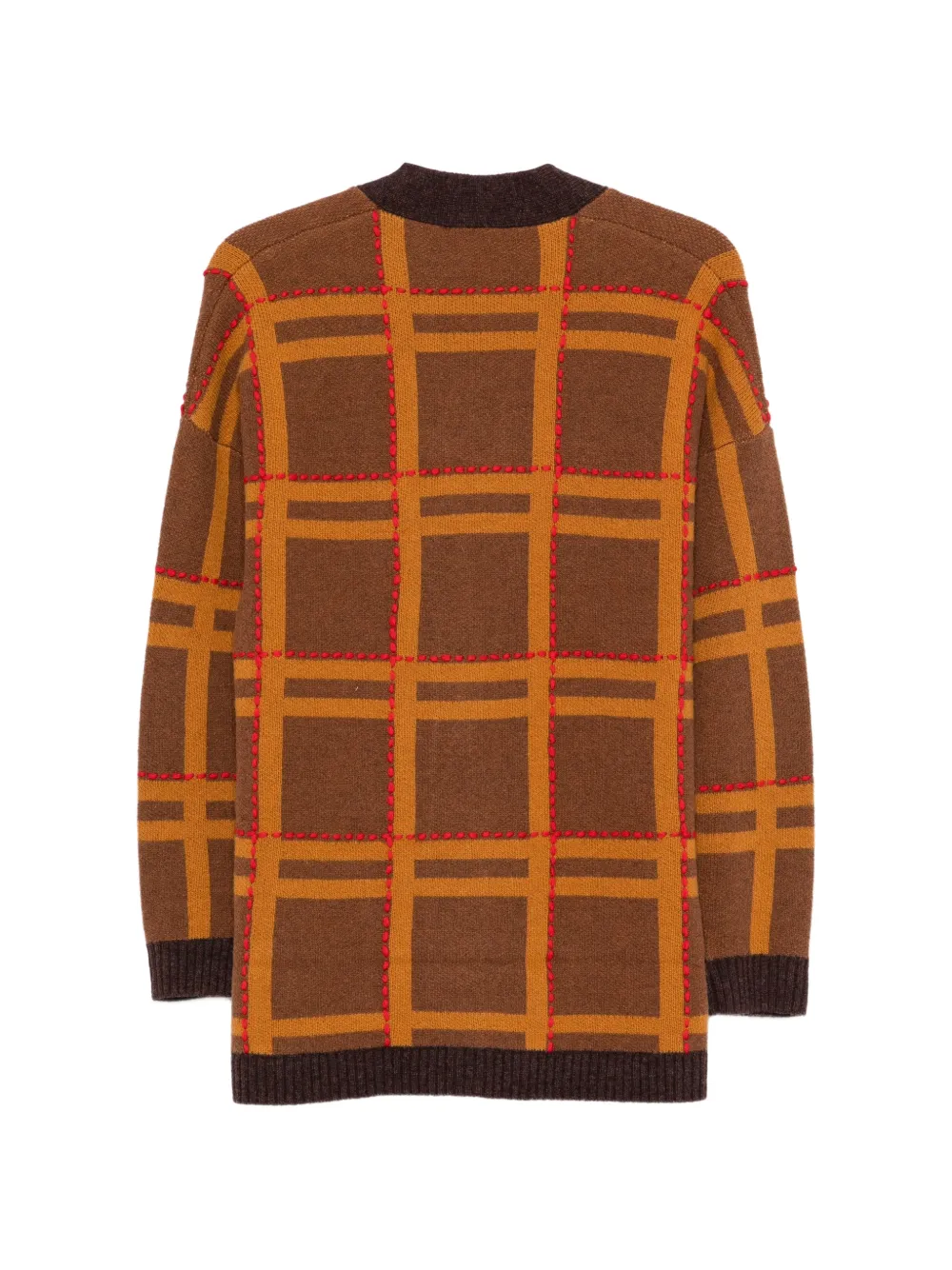 Stella Nova logo-lettering cardigan Bruin