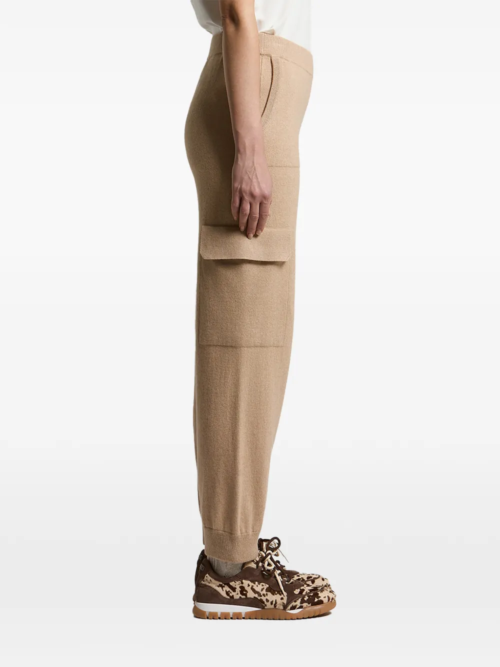 Peserico Gebreide cargo broek Beige