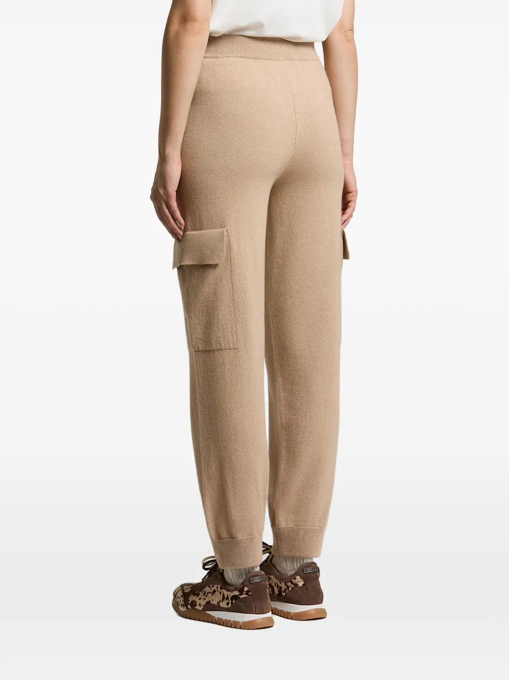 Peserico Gebreide cargo broek Beige