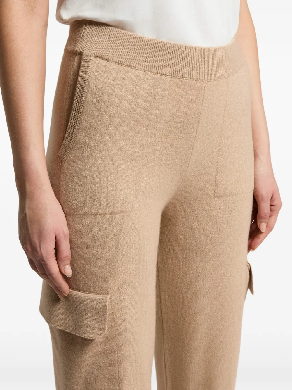 Peserico Gebreide cargo broek Beige