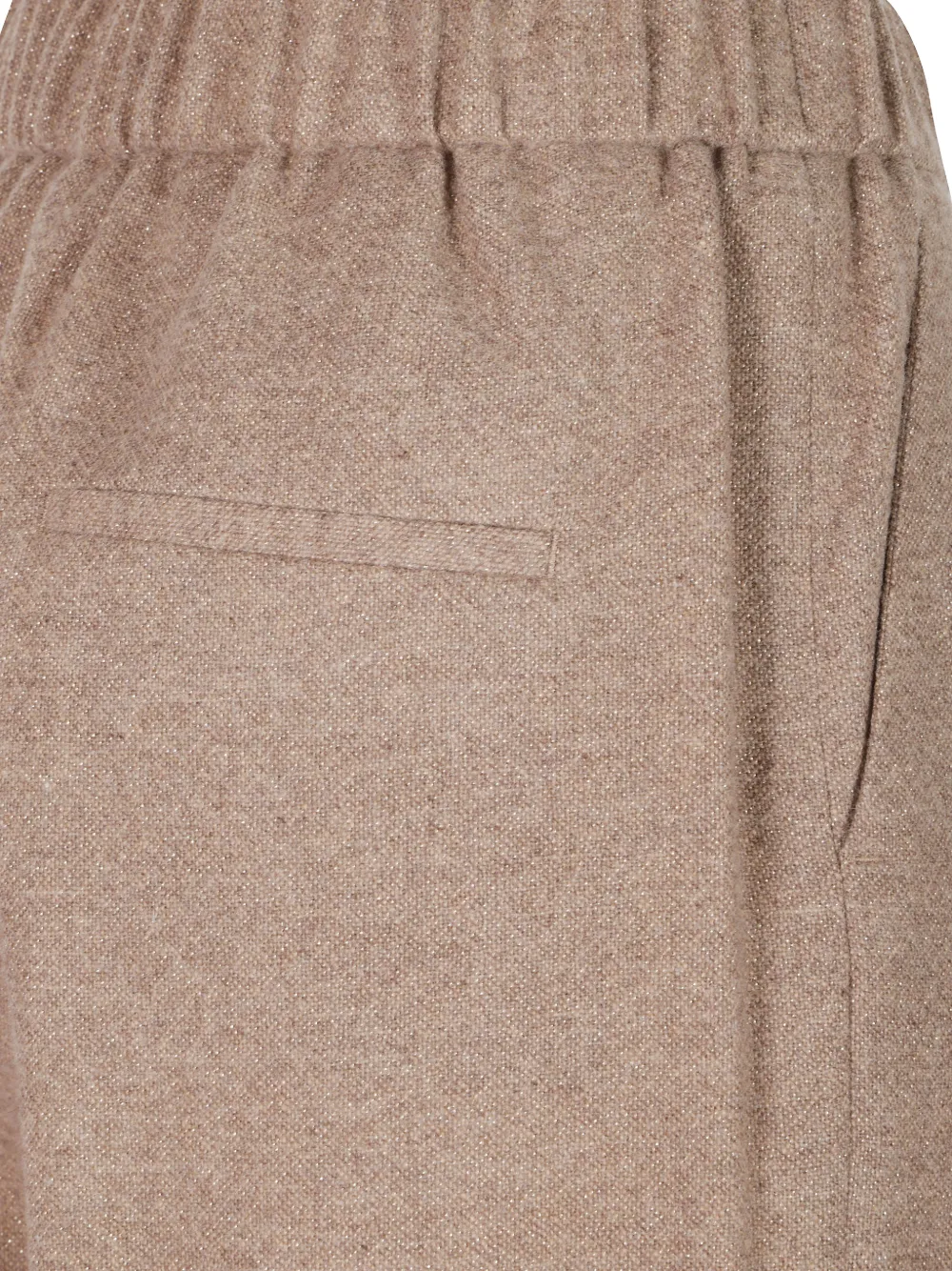 Peserico Broek met elastische tailleband Bruin