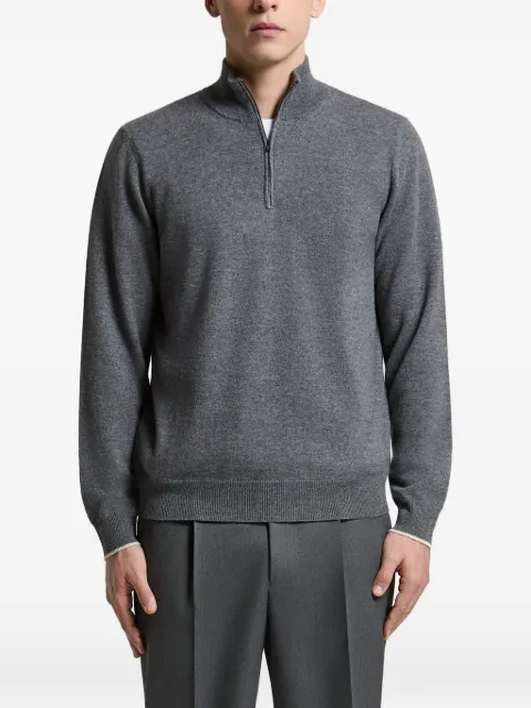 Peserico quarter-zip knitted sweater