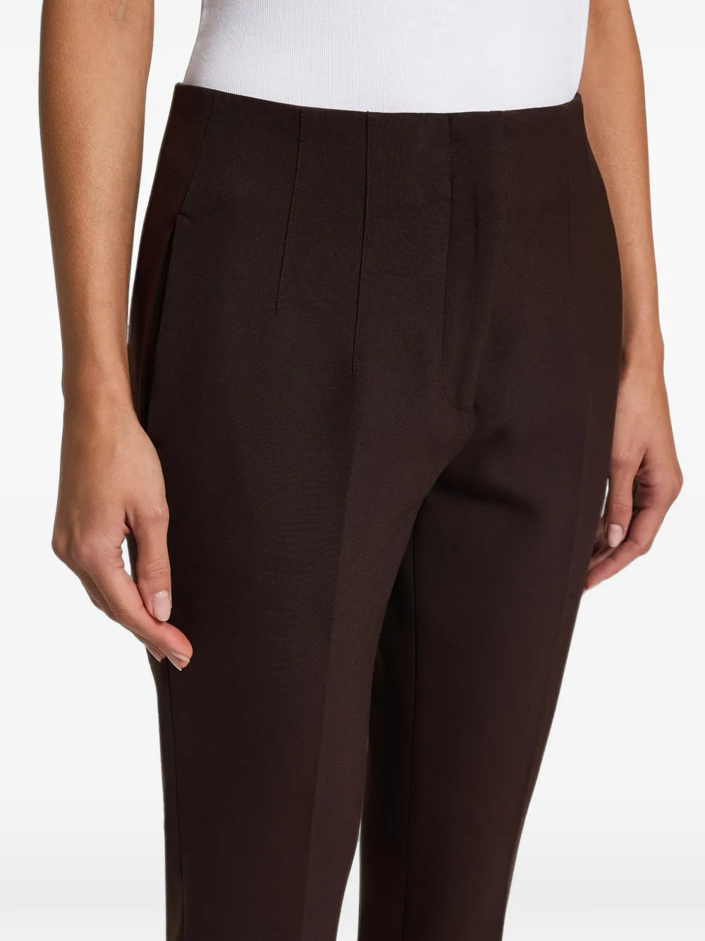 Peserico Cropped broek Bruin