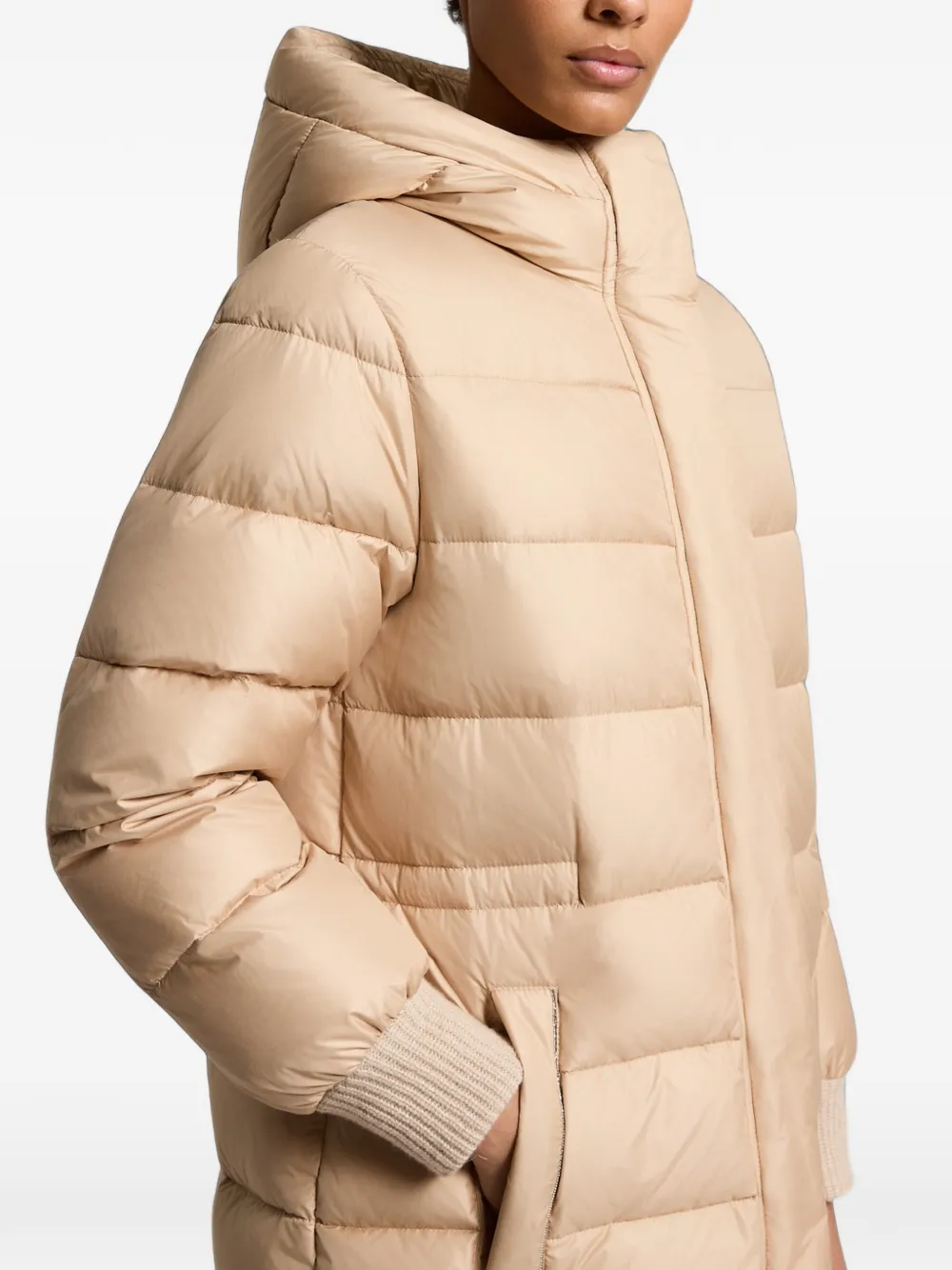 Peserico Gewatteerde jas Beige