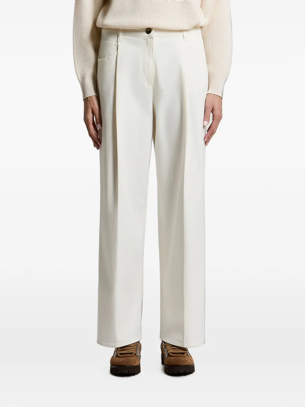 Peserico pleated wide-leg trousers