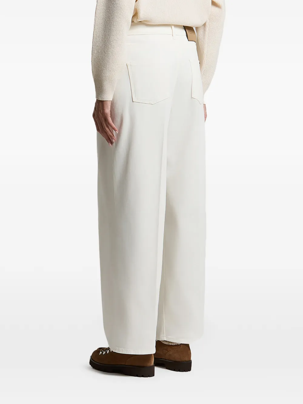 Peserico pleated wide-leg trousers Wit