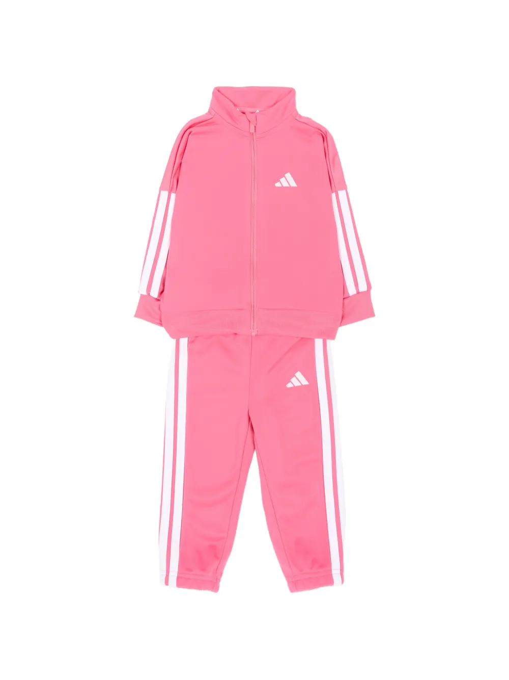 adidas Kids logo-print side-stripe tracksuit - Rosa