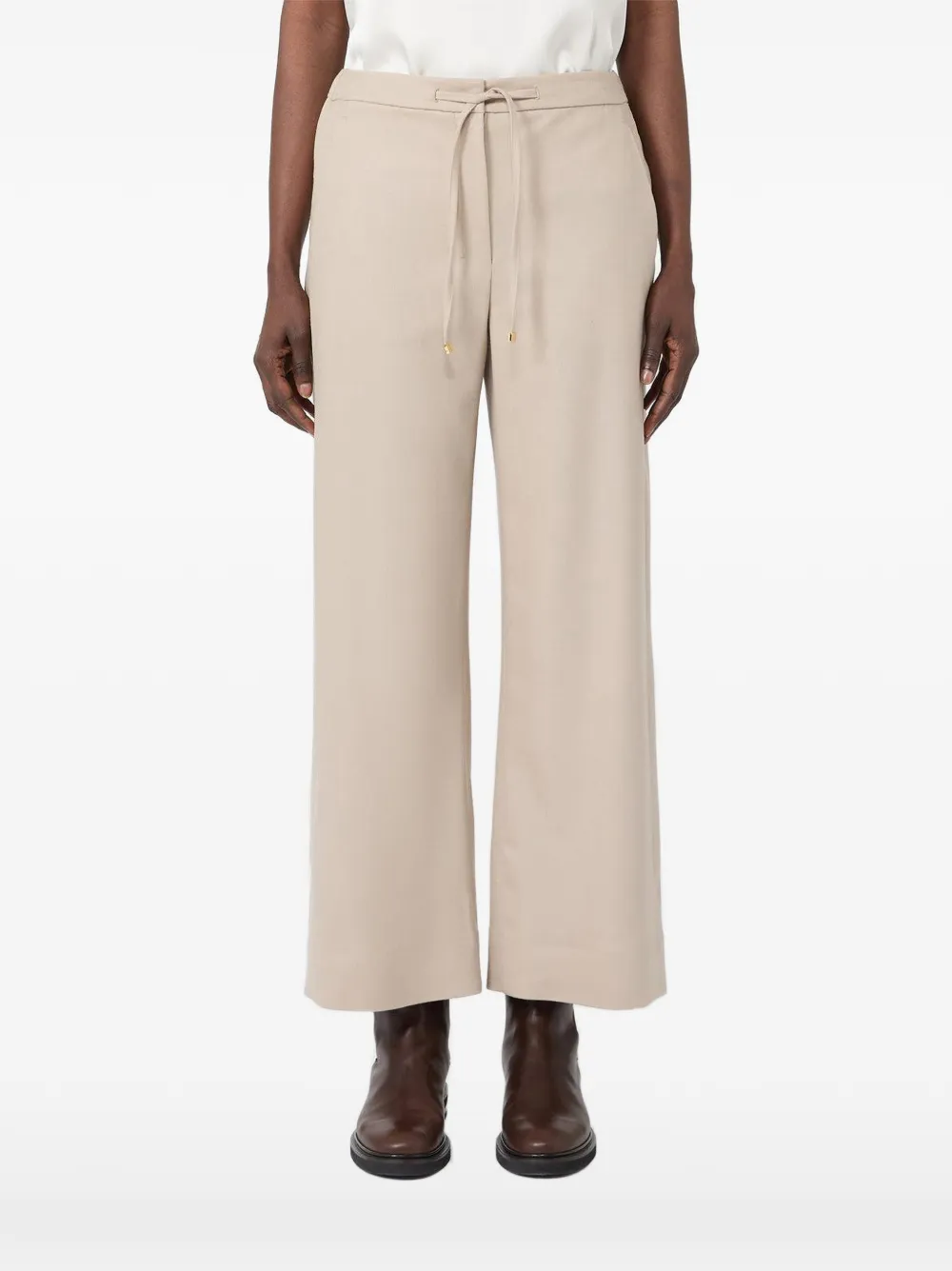 Max Mara Cropped broek Beige