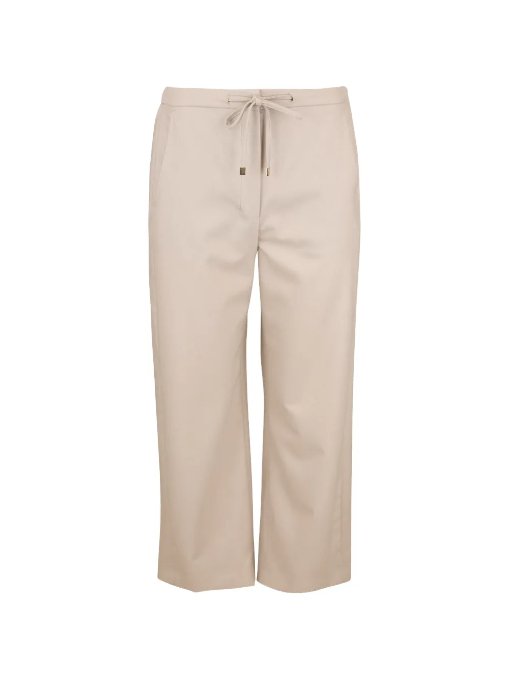 Max Mara drawstring cropped trousers - Toni neutri