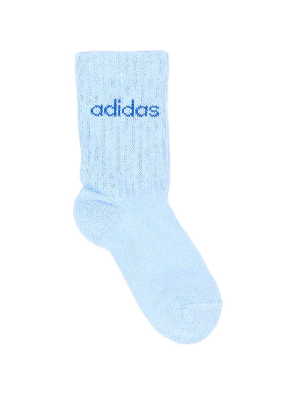 adidas Kids logo-knit socks (set of three) Blauw