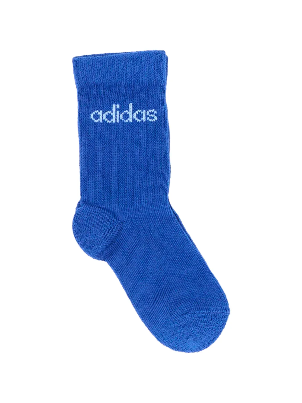 adidas Kids logo-knit socks (set of three) Blauw