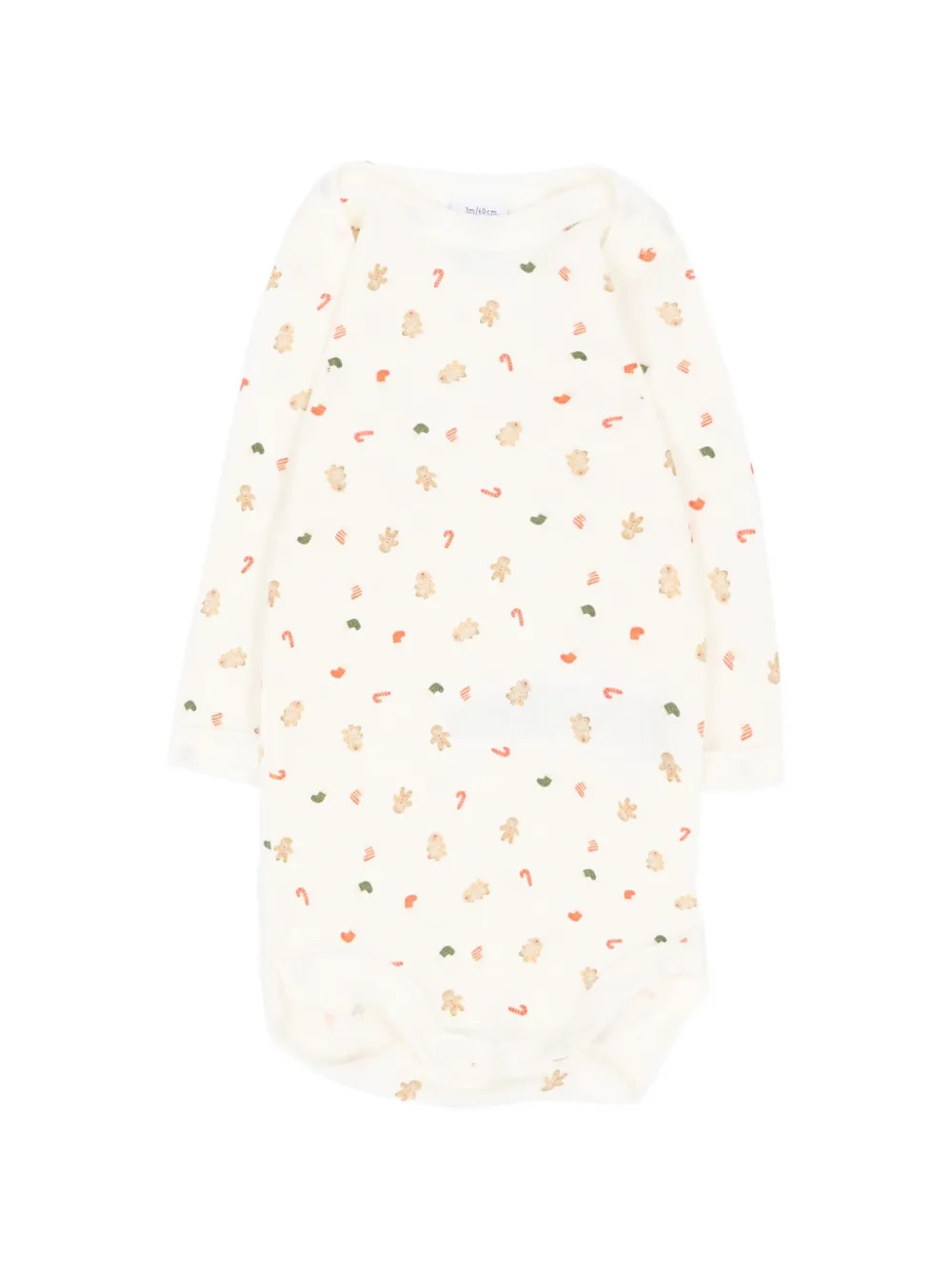 Petit Bateau Drie rompers met gestreepte grafische print Beige