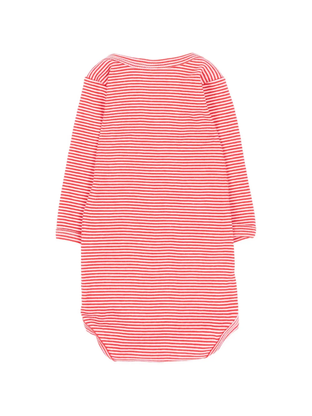 Petit Bateau Drie rompers met gestreepte grafische print Beige