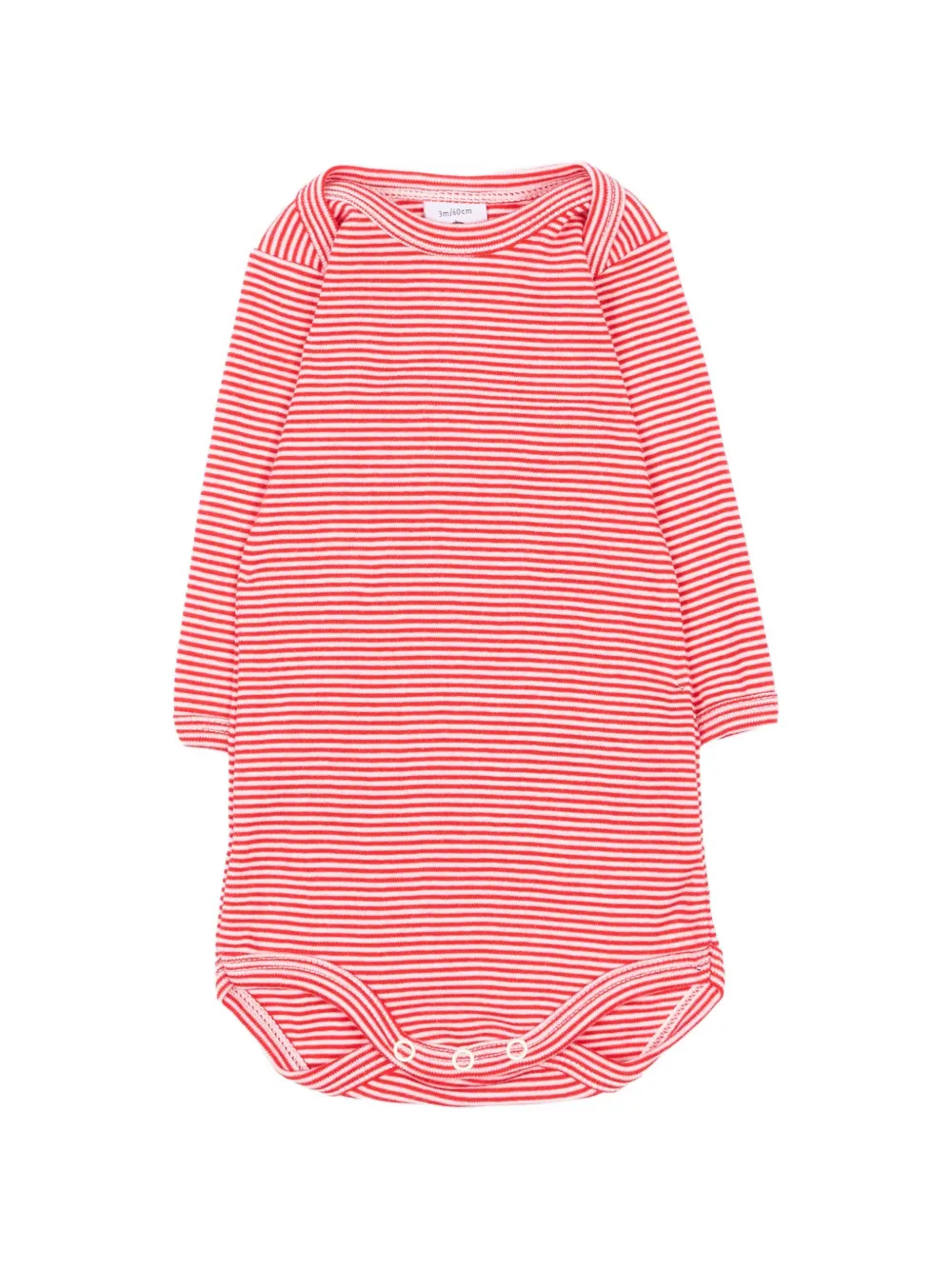 Petit Bateau Drie rompers met gestreepte grafische print Beige