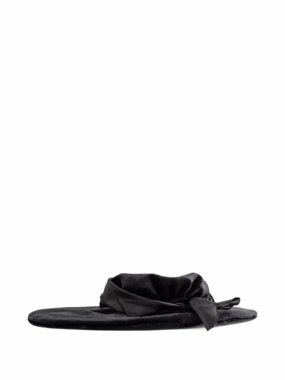 Junya Watanabe bow-detail wide-brim hat Zwart