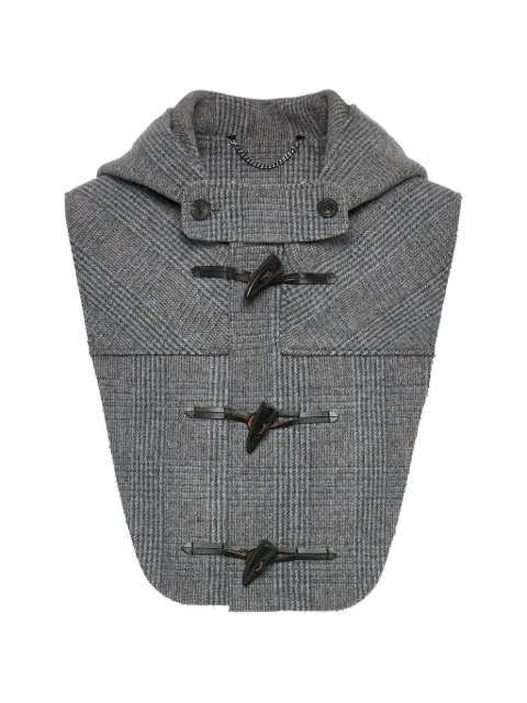 Maison Margiela checked wool cropped vest