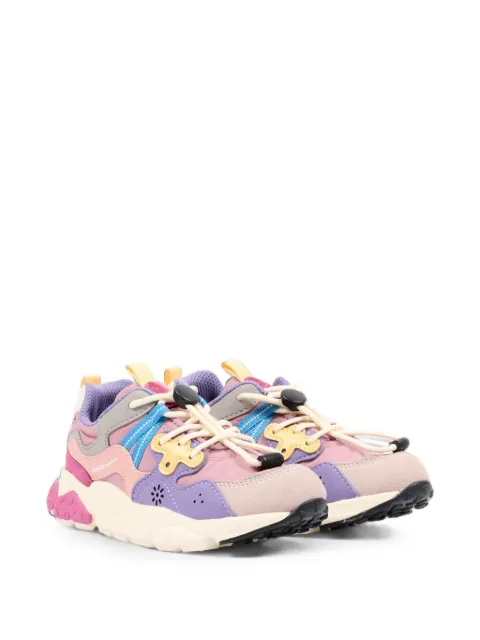 FLOWER MOUNTAIN KIDS sneakers med duffelcoat-lukning og paneler