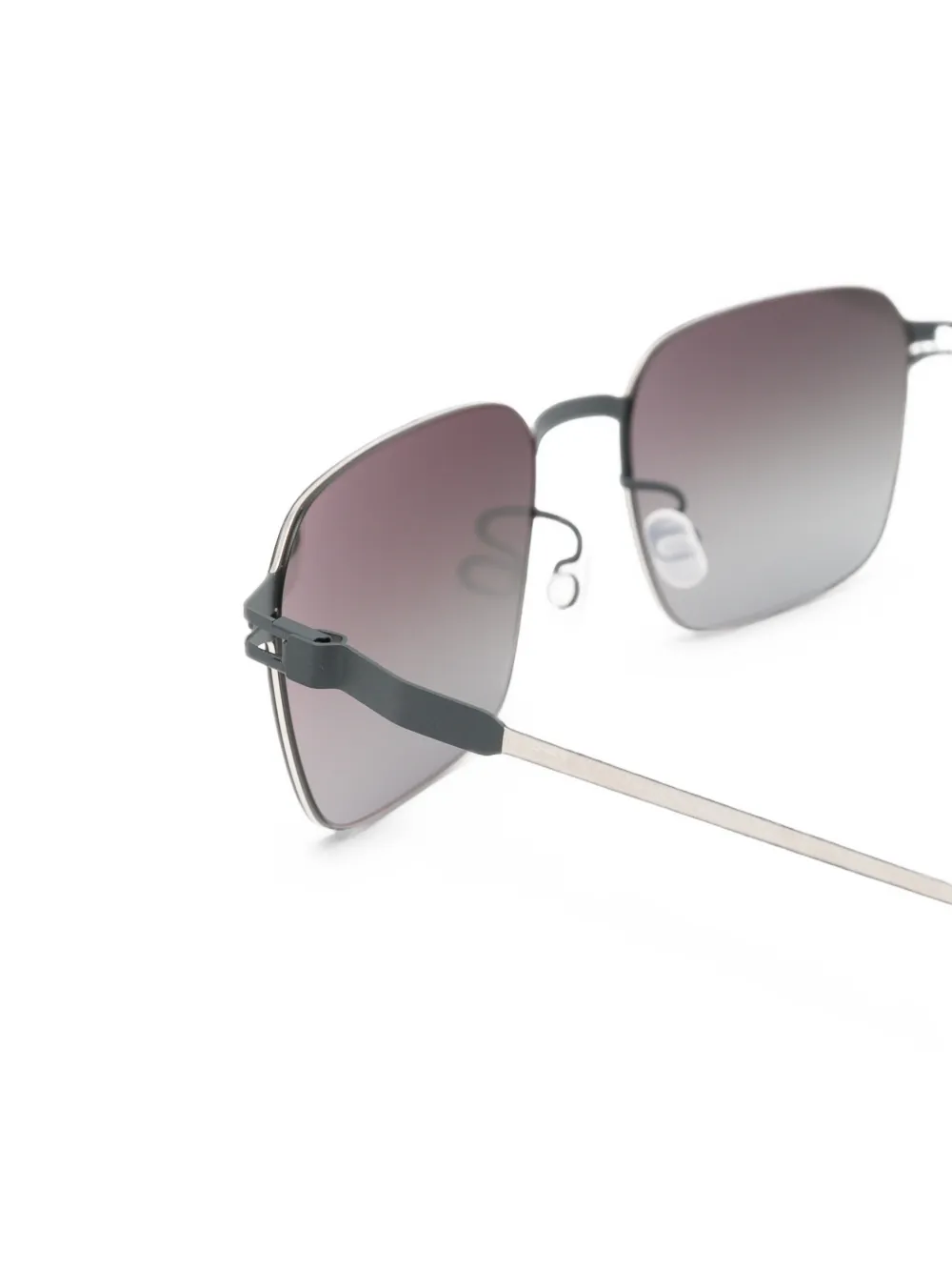 Mykita Arvin zonnebril met rechthoekig montuur Grijs