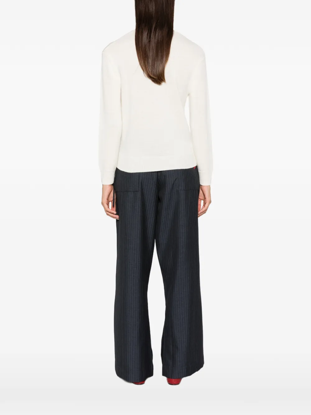 A.P.C. Trui met geborduurd logo Beige
