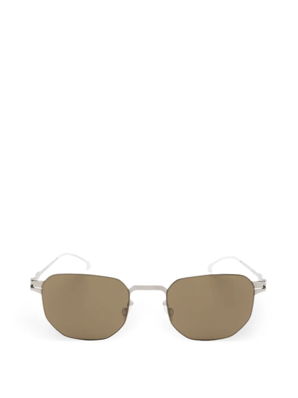 Mykita Bijan Sonnenbrille mit geometrischem Gestell - Silber