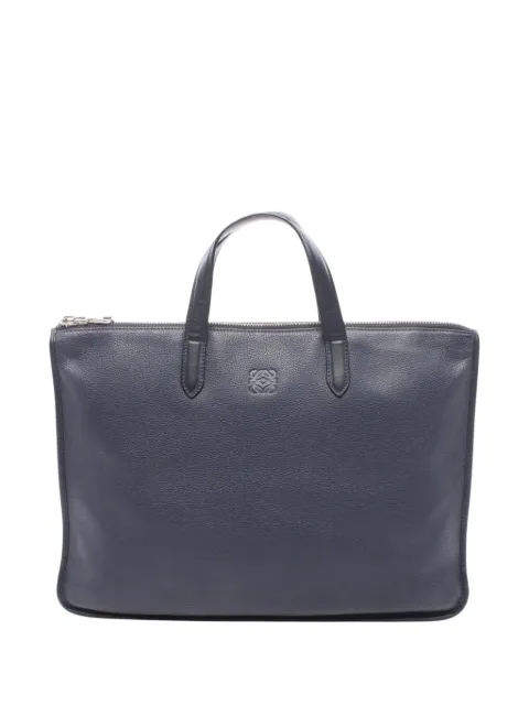 Loewe Pre-Owned 2000-2015 Leather Anagram Toledo Briefcase business bag