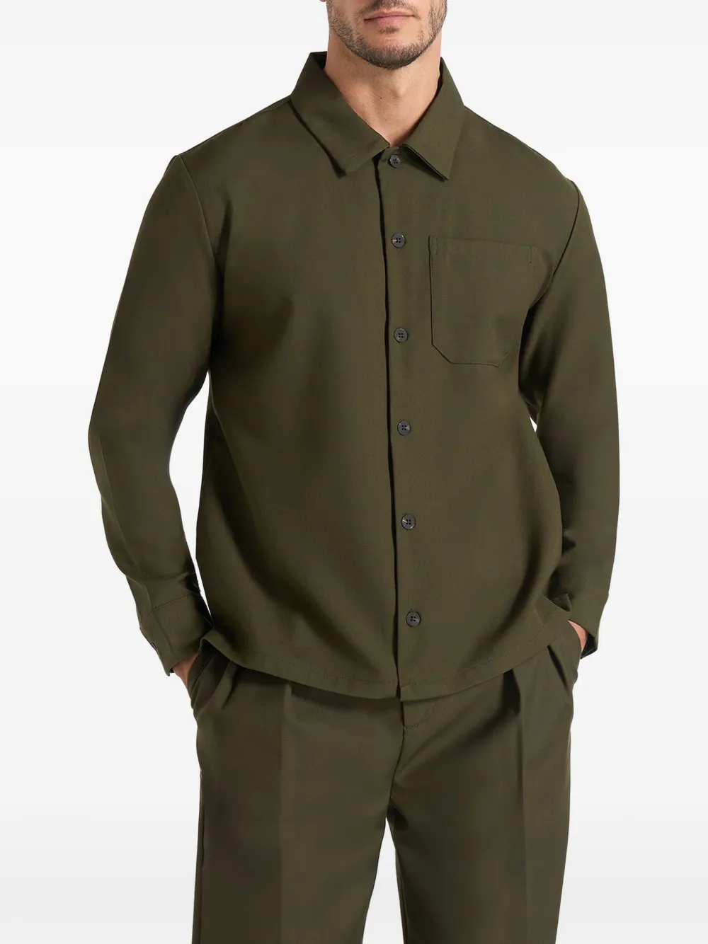 Manière De Voir Valentin overhemd Groen