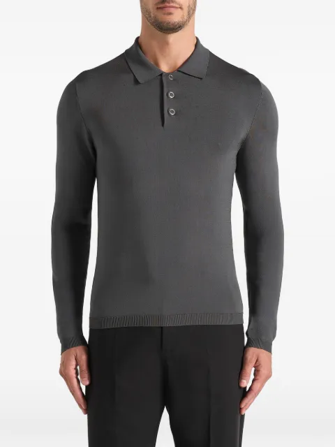 Manière De Voir playera tipo polo tejida PL002 in grey