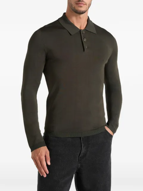 Manière De Voir playera tipo polo tejida PL002 in olive luxe