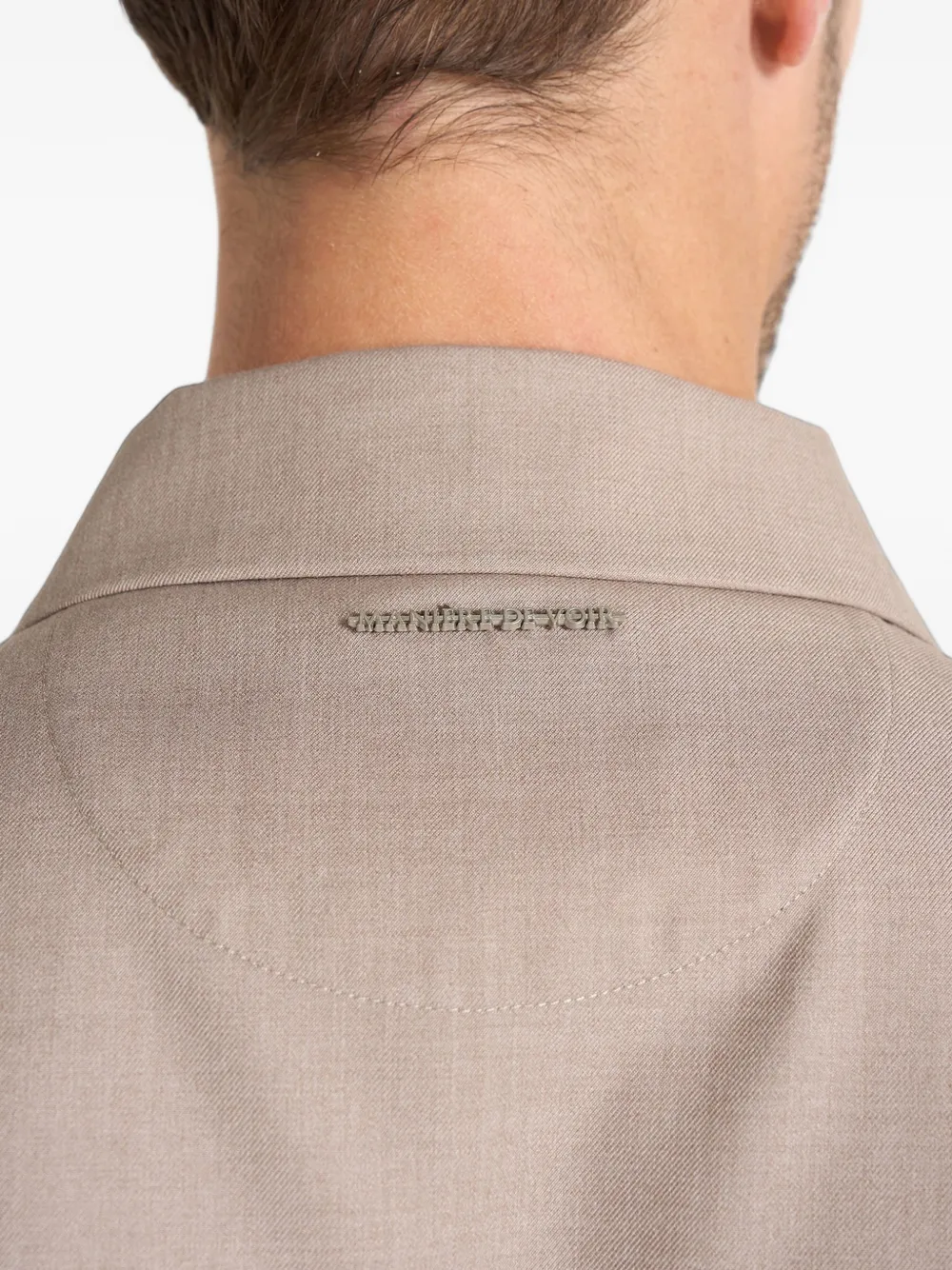 Manière De Voir Valentin overhemd met lange mouwen Beige