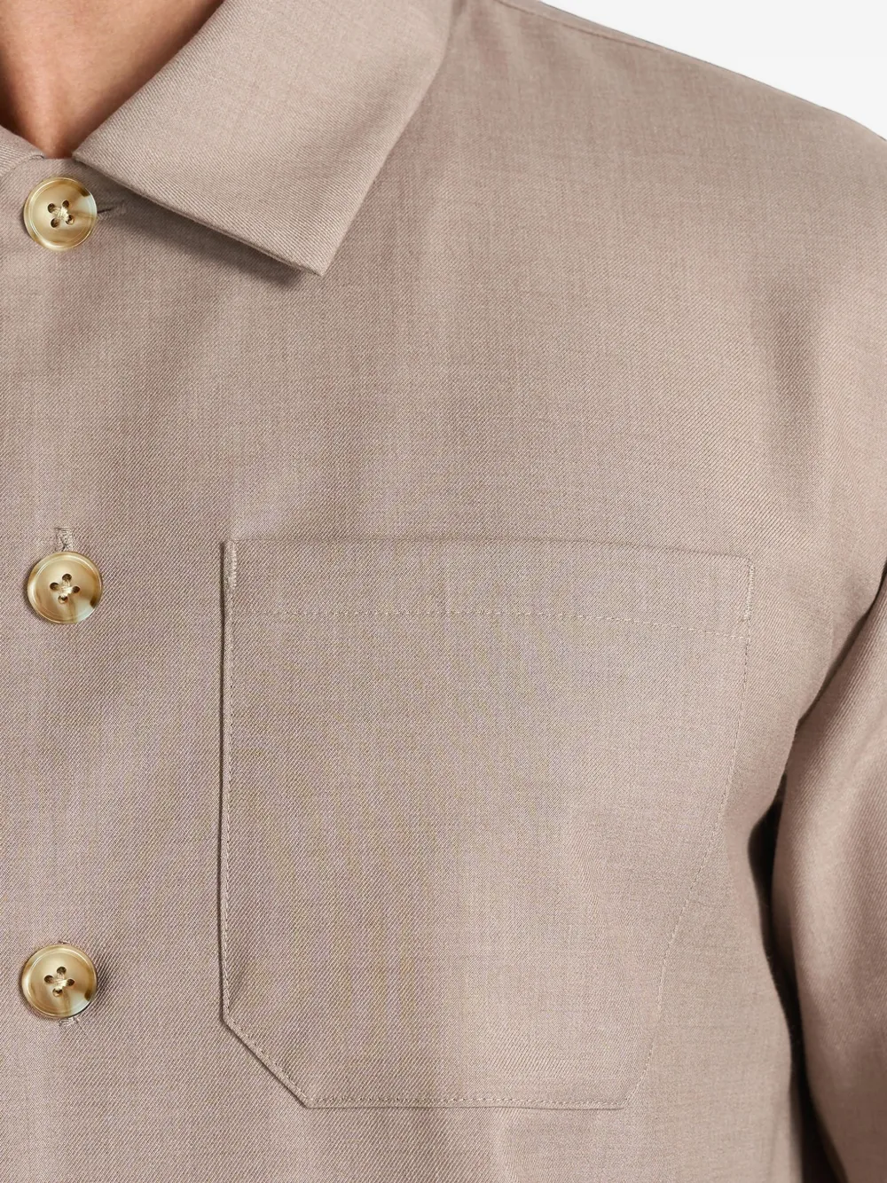 Manière De Voir Valentin overhemd met lange mouwen Beige