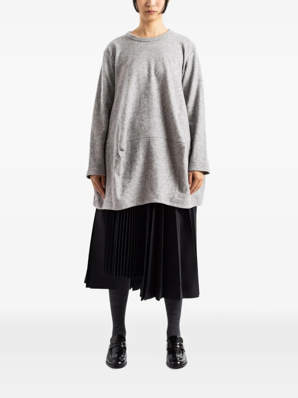Comme Des Garçons Long-sleeve Oversized T-shirt in Grey, view 2
