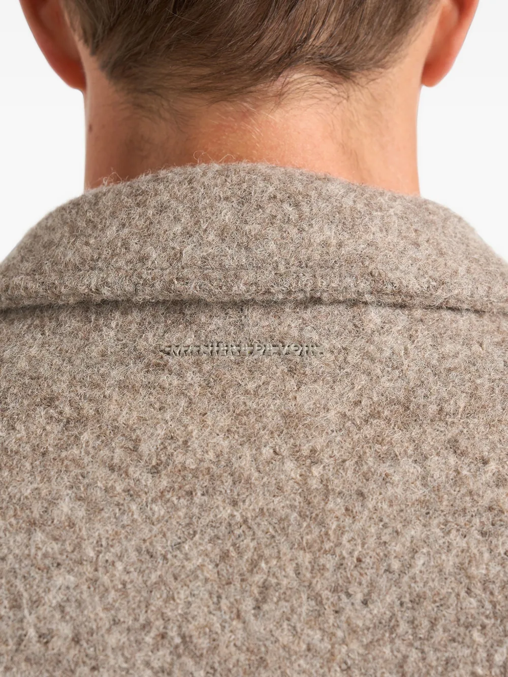 Manière De Voir Aurel wollen jack met reverskraag Beige