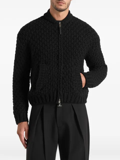 Manière De Voir Darel Bomberjacke aus Wollstrick