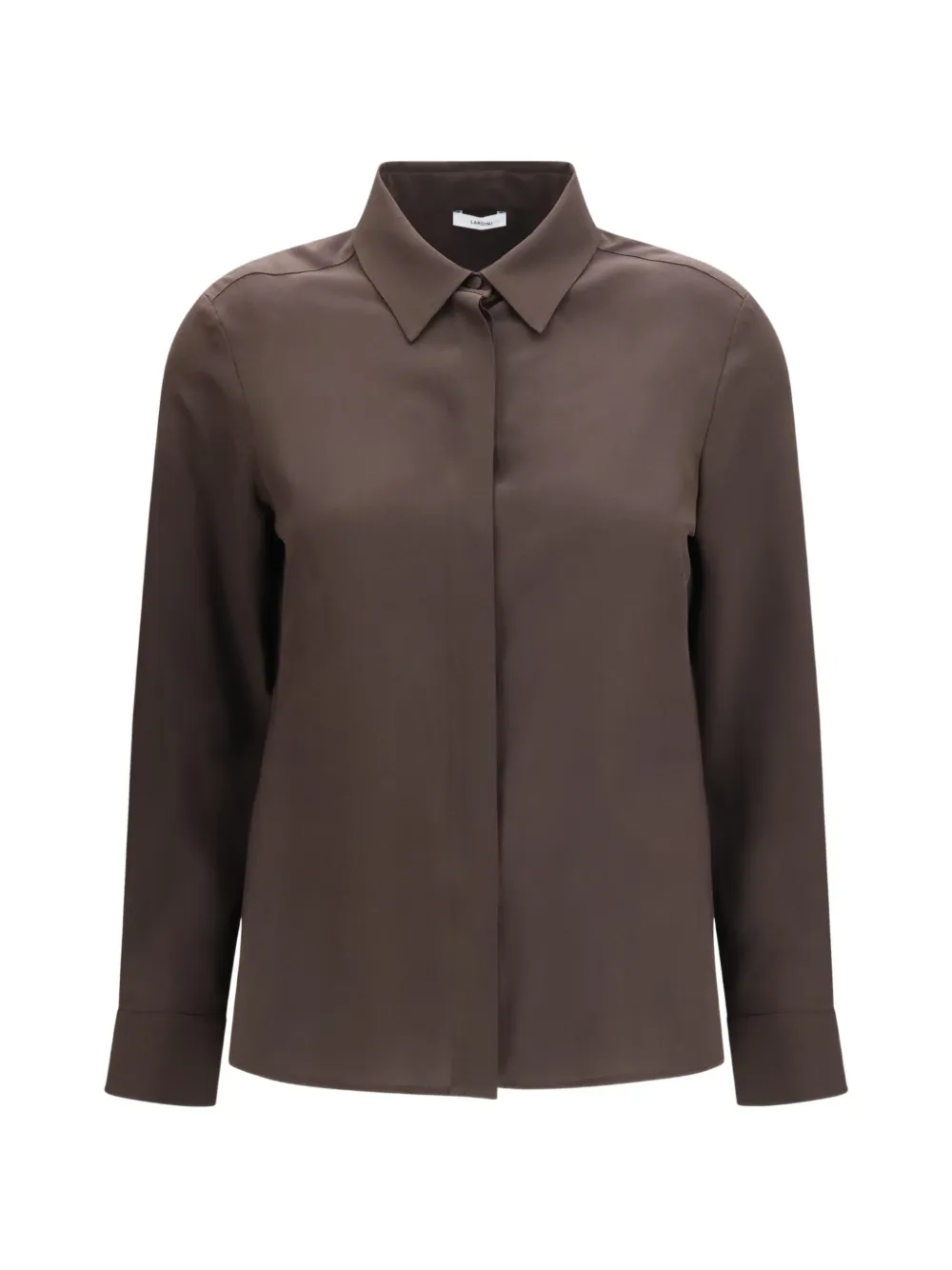 Lardini silk long-sleeve shirt