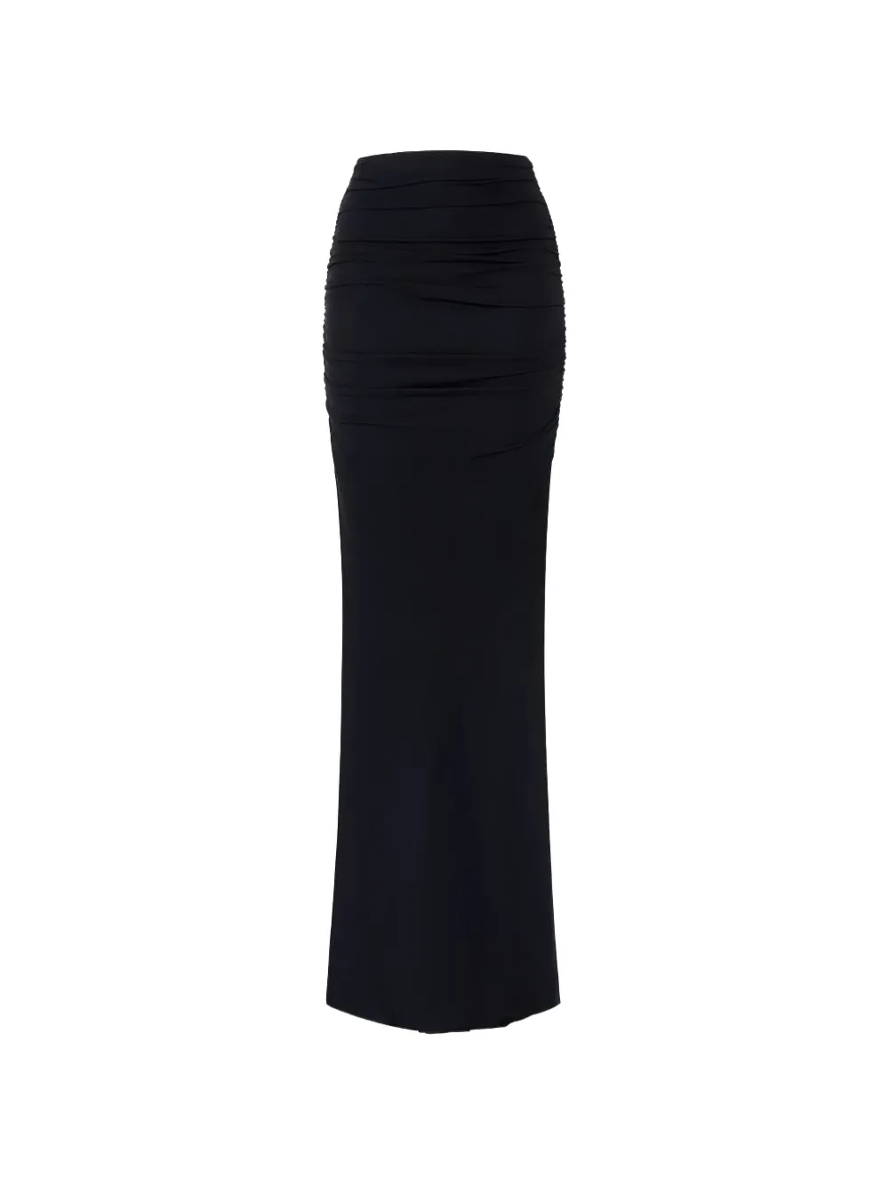 Elisabetta Franchi Gonna lunga con ruches - Nero
