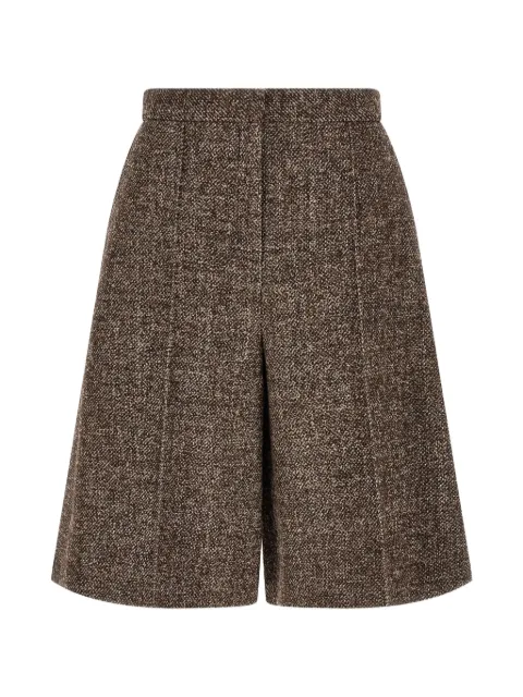 Agnona Amanda melange-texture bermuda shorts