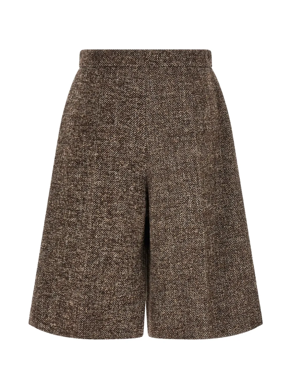 Agnona Amanda bermuda shorts met gemêleerde textuur Bruin