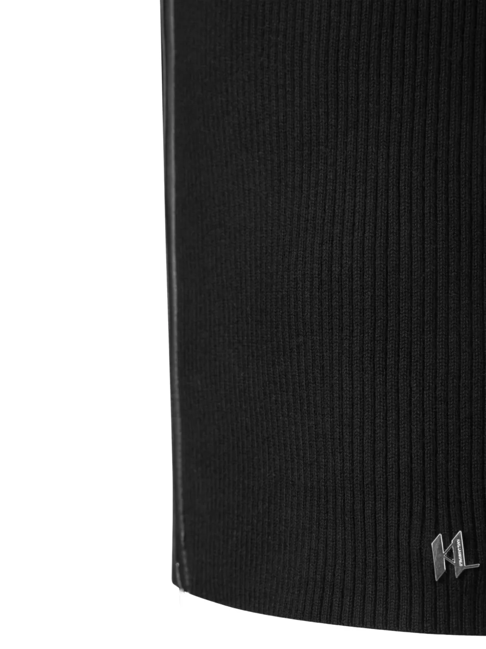 Karl Lagerfeld Ribgebreid vest Zwart