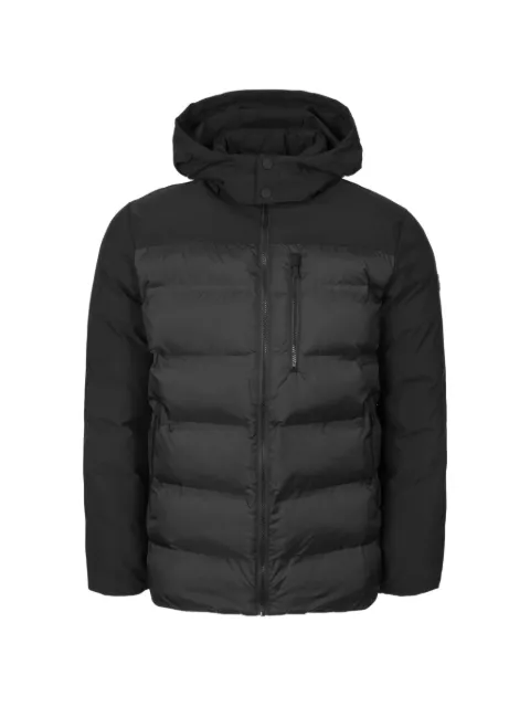 Karl Lagerfeld quilted zip-up hooded jacket