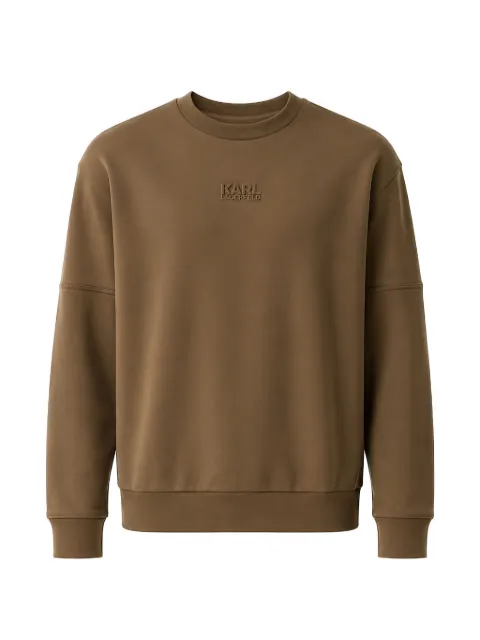 Karl Lagerfeld logo-embroidered crew-neck sweatshirt