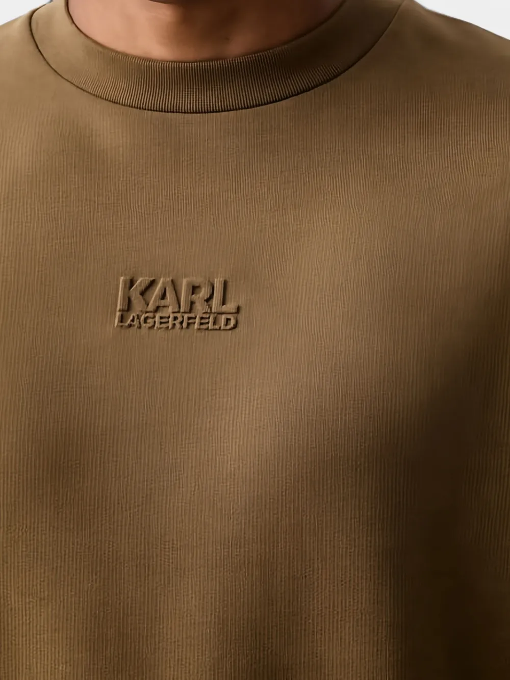 Karl Lagerfeld Sweater met geborduurd logo Bruin