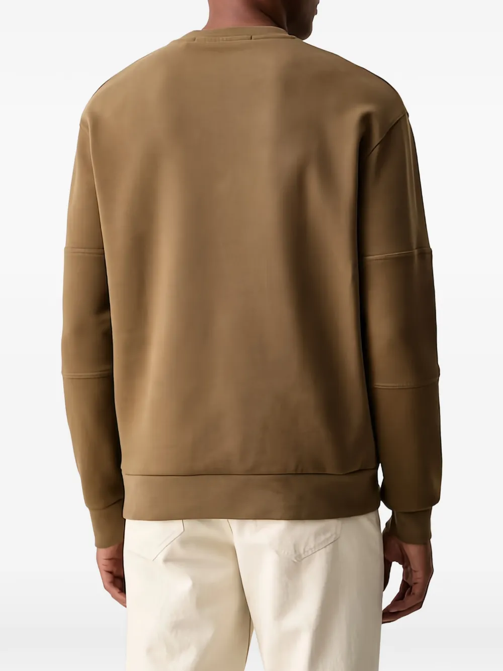 Karl Lagerfeld Sweater met geborduurd logo Bruin