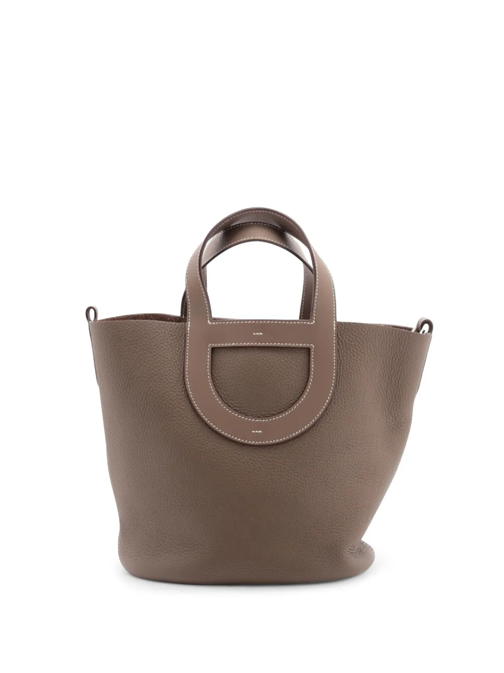 Hermès Pre-Owned 2024 Clemence and Swift In the Loop 23 handbag - Marrone