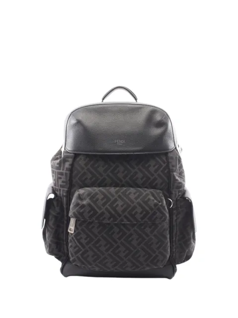 Fendi Pre-Owned 2010-2026 Large FF Jacquard Strike backpack